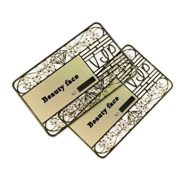 Custom Metal Loyalty Membership Business Cards