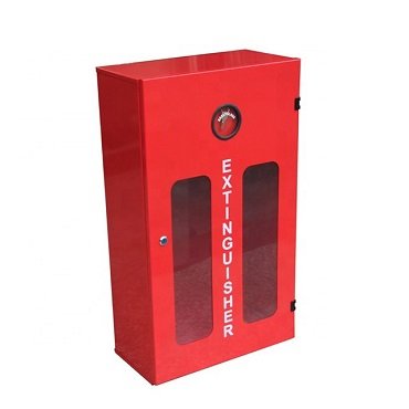 Double Fire Extinguisher Metal Cabinet