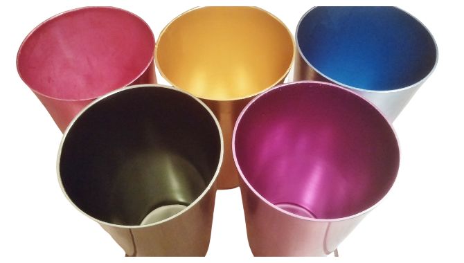 Fabricated aluminum tumblers