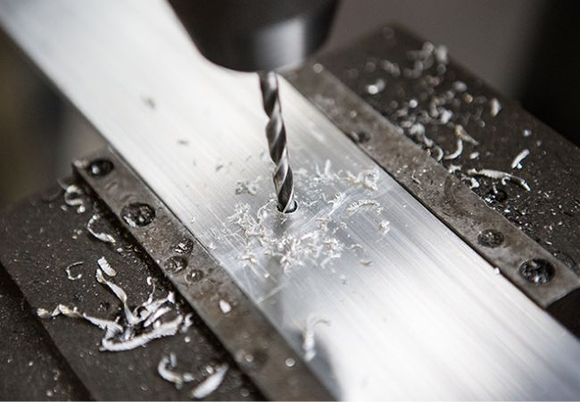 Figure 3 Drilling aluminum sheet