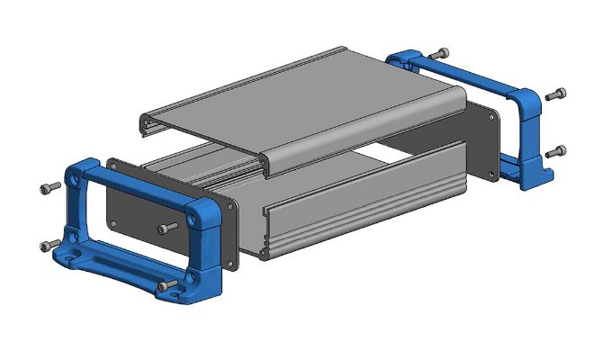 Extruded aluminum enclosure parts