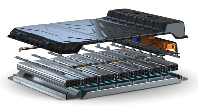 EV battery housing