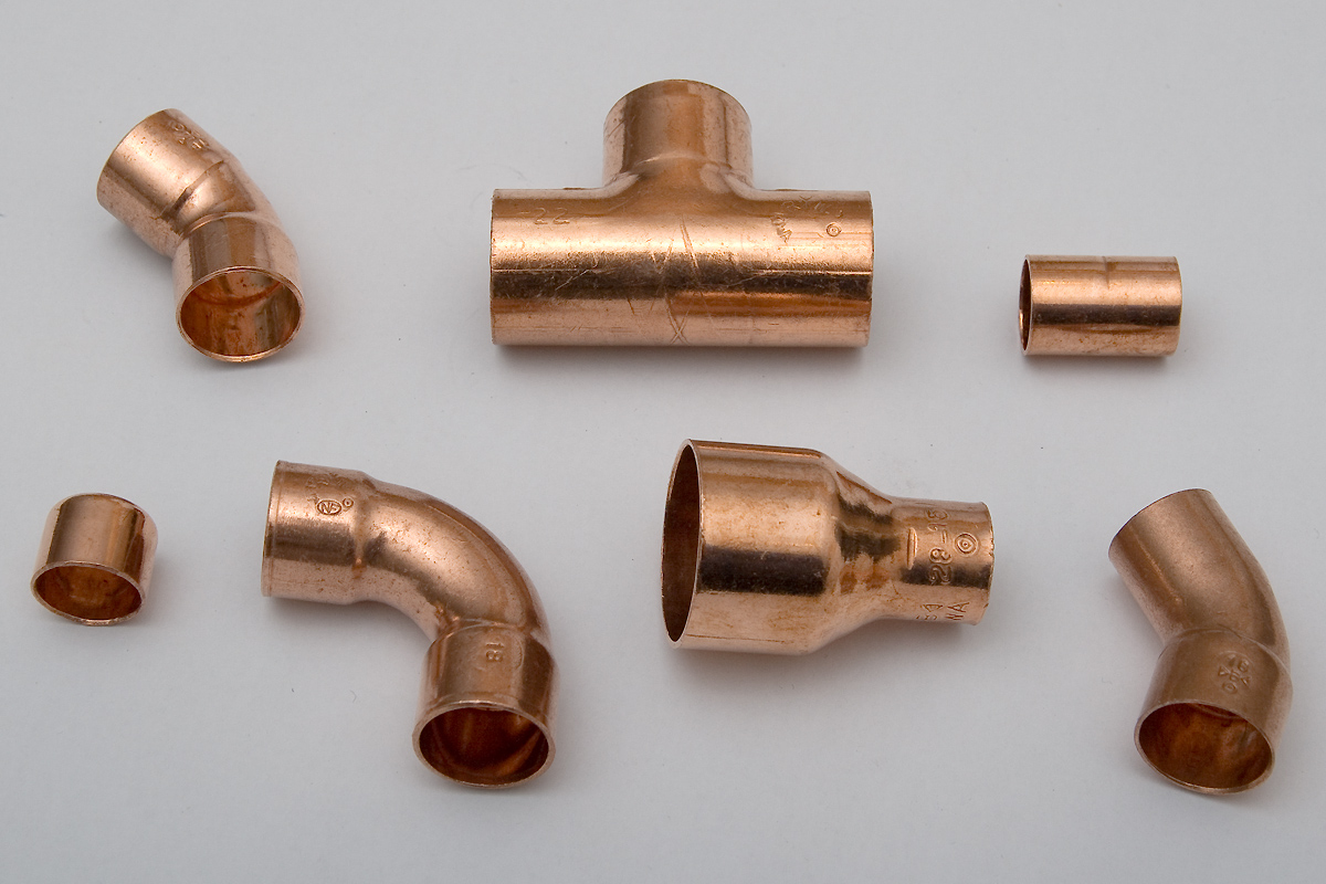 Copper plumbing fittings